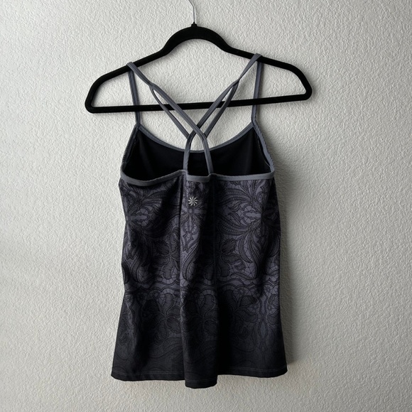 Athleta Harmonious Tank grey Ombré Floral - Picture 3 of 6
